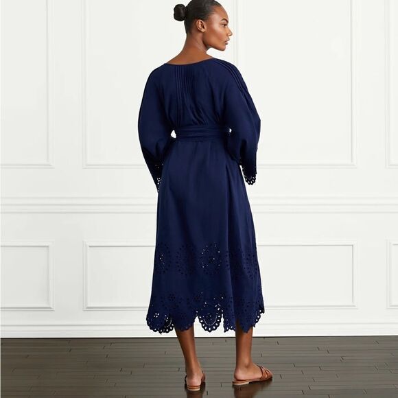 Hill House Linen Cora Midi Dress NWT - Picture 6 of 12